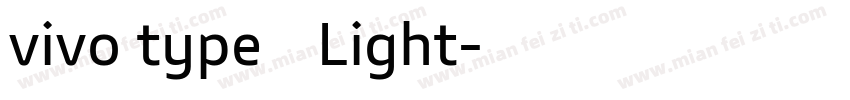 vivo type 简 Light字体转换